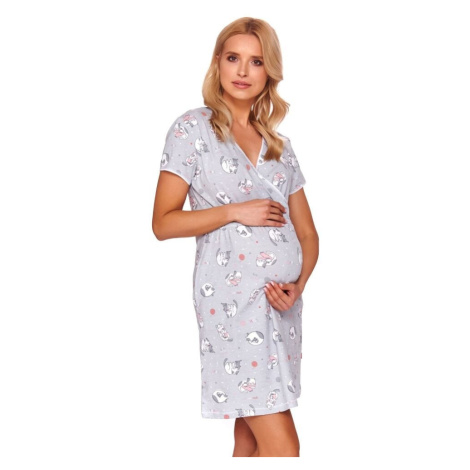 Mateřská noční košile Kate s kočkami dn-nightwear