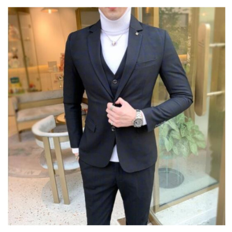 Luxusní pánský oblek vzorovaný a hladký JFC FASHION