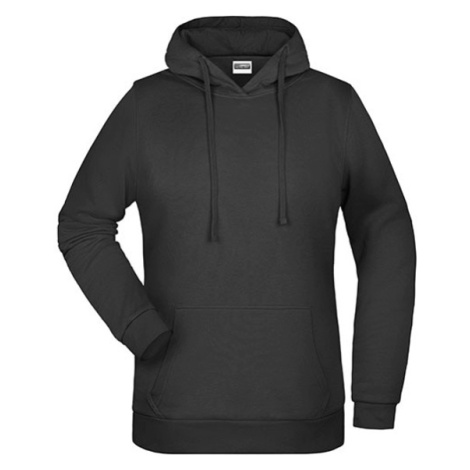 James&amp;Nicholson Dámská mikina s kapucí JN795 Black James & Nicholson