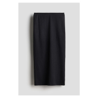 H & M - Žerzejová maxi sukně - černá