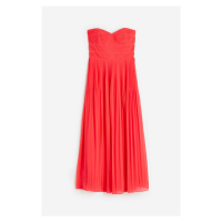 H & M - Dlouhé šaty bandeau - červená