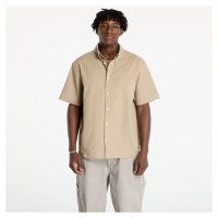 Košile Nike Life Men's Short-Sleeve Seersucker Button-Down Shirt Khaki/ Khaki