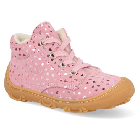 Barefoot dětské zimní boty Ricosta - Pepino Colin W růžové