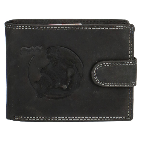 Luxusní pánská kožená peněženka Evereno, vodnář Delami