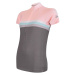 Dámský cyklistický dres Sensor Cyklo Summer Stripe Grey/Pink