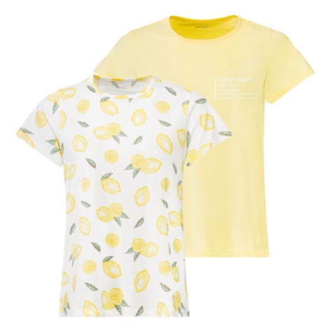 esmara® Dámské triko, 2 kusy (žlutá/bílá)