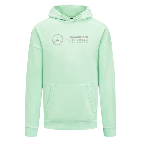 Mercedes AMG Petronas pánská mikina s kapucí Retro mint F1 Team 2023