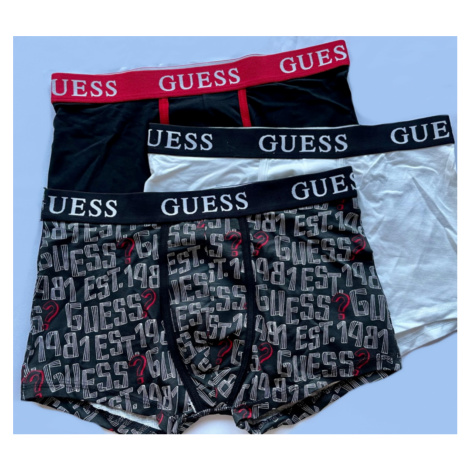 Pánské boxery Guess U1BG05 print | černá