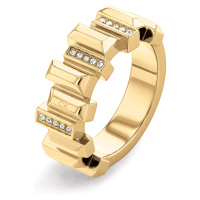 Calvin Klein Stylový pozlacený prsten s krystaly Luster 35000333