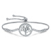 Linda's Jewelry Stříbrný náramek Zářivý Strom Života Ag 925/1000 INR097
