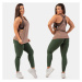 NEBBIA - Legíny high waist z organické bavlny 405 (dark green) - NEBBIA