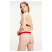 Červeno-bílá vzorovaná tanga Tommy Hilfiger Underwear