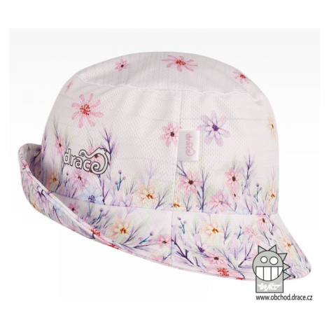 Funkční letní klobouk Dráče - Florida 15, bílá, kytičky Barva: Bílá