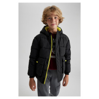 DEFACTO Boy's Water Heater Hooded Puffer Coat