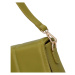Módní dámská malá kabelka na rameno s prošíváním Azalea, avokádová zelená