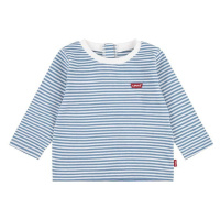 Dětská bavlněná košile s dlouhým rukávem Levi's LVB STRIPE BATWING LONG SLEEVE zelená barva