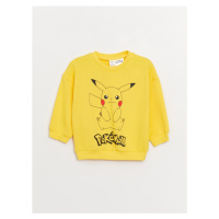 LC Waikiki Crew Neck Long Sleeve Pokemon Printed Baby Boy Sweatshirt