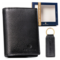 Pánská kožená peněženka a klíčenka PTN SET-M-N4-D