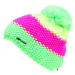 Dámská zimní čepice BLIZZARD Tricolor CAP yellow pink green W