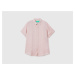 Benetton, 100% Linen Short Sleeve Shirt