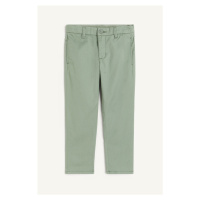 H & M - Keprové kalhoty chino - zelená