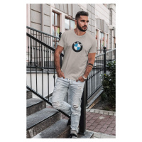 MMO Pánské tričko s logem auta BMW Barva: Ledově šedá
