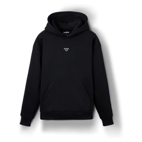 Botas Mikina Hoodie Black - bavlněná mikina černá česká výroba ze Zlína Vasky