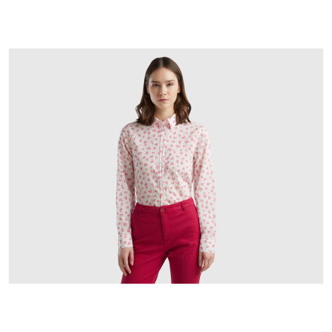 Benetton, 100% Cotton Patterned Shirt United Colors of Benetton