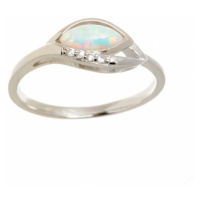Dámský stříbrný opálový prsten STRP0355F