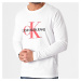 Calvin Klein Calvin Klein pánské bílé tričko s dlouhým rukávem MONOGRAM LS TEE