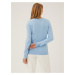 Mimořádně měkký svetr ke krku Marks & Spencer modrá