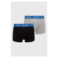 Boxerky Pepe Jeans 2-pack pánské, černá barva