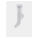 Pieces bílé ponožky Ally