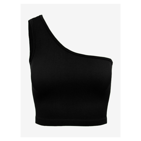 Černé dámské crop top tílko ONLY Gven - Dámské