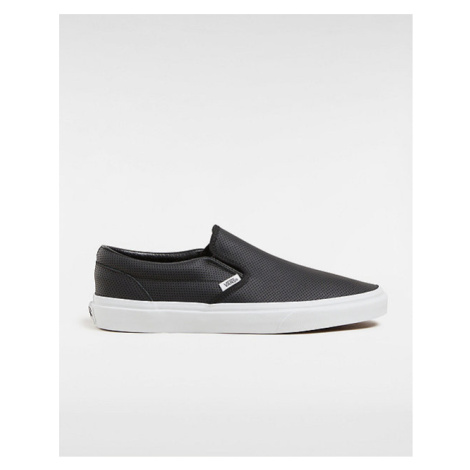 VANS Perf Leather Classic Slip-on Shoes Black) Unisex Black, Size