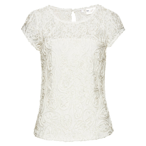 Halenkové tričko s krajkou Bonprix