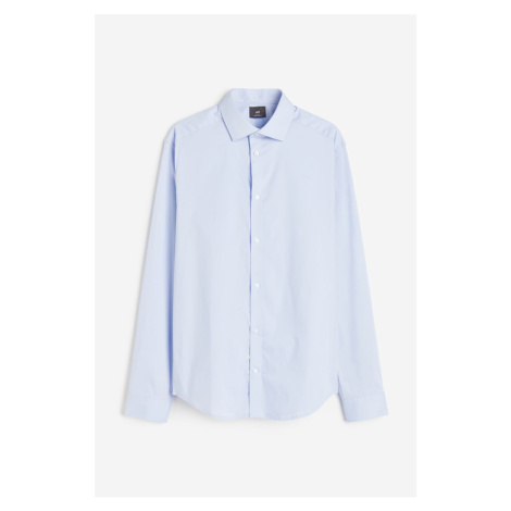 H & M - Košile Slim Fit Stretch - modrá H&M