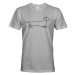 Pánské tričko pro milovníky Jezevčíků - tričko s potiskem jezevčíka