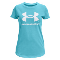 Dětské tričko Under Armour 1361182 tyrkysová barva