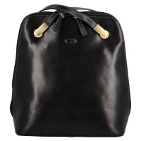 Kvalitní dámský kožený kabelko/batůžek Katana Briac, černá