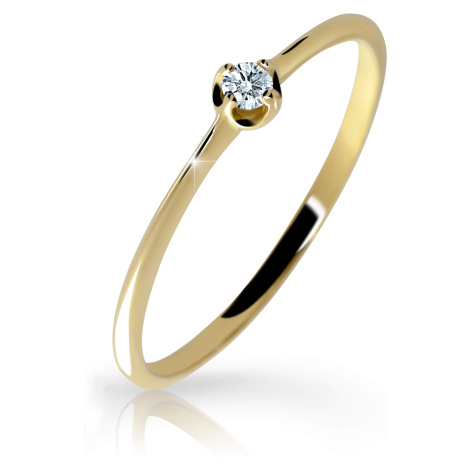 Cutie Diamonds Jemný prsten ze žlutého zlata s briliantem DZ6729-2931-00-X-1 Cutie Jewellery