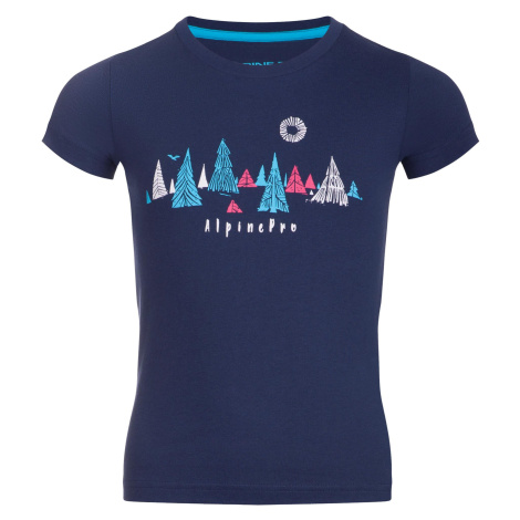 Dětské triko Alpine Pro DAYO - tmavě modrá