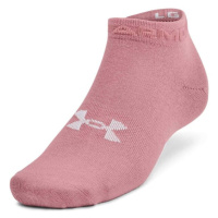 Under Armour ESSENTIAL LOW CUT 3PK Dámské ponožky, růžová, velikost