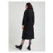 Černý dámský prošívaný zimní kabát se zavazováním Desigual Granollers