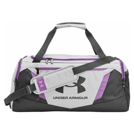 Under Armour UA Undeniable 5.0 Duffle Bag Halo Gray/Provence Purple/Castlerock 40 L Sportovní ta