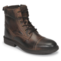 Jack & Jones JFW HOWARD LEATHER BOOT Hnědá