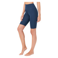 LOS OJOS Women's Navy High Waist Contouring Cycling Shorts Sport Leggings.