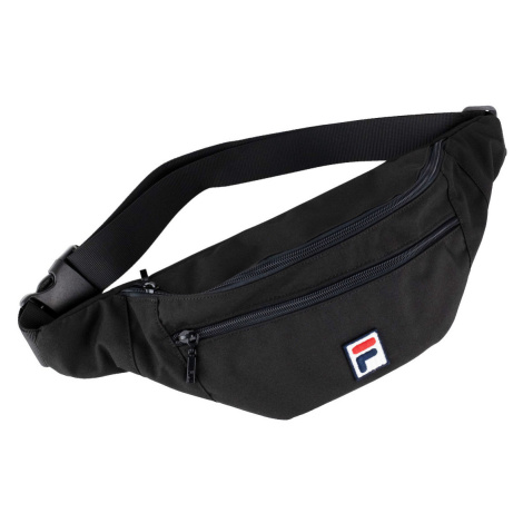 Fila Bissau Coated Canvas Double Zipper Waist Bag Černá