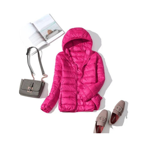 dámská bunda – slim střih, krátká parka s kapucí