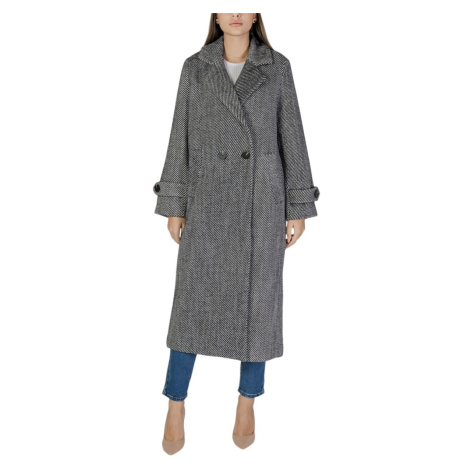 Vila VISAIA L/S COAT 14097914 Černá